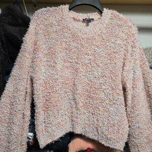 Pink and orange crop sweater